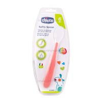 قاشق سر سيليکونی رنگ صورتي برند چيکو Chicco