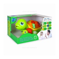 لاکپشت موزیکال رنگ سبز کد 868 هولی تویز Huile Toys