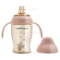 لیوان آبمیوه خوری 280 میل رنگ صورتی هی اور شی Heorshe