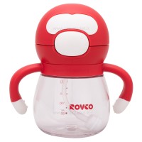 لیوان نی دار 240 میل رنگ قرمز رووکو Rovco