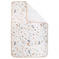 زيرانداز تعويض طرح ابرگ و بلوط سایز کوچک رنگ سفيد ايسيز