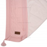 پتو بافت داخل خزدار رنگ صورتی لیزا دیاموند Lisa Diamond