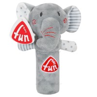 جغجغه سوسیسی طرح فیل رنگ طوسی baby fun