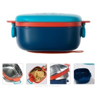 ظرف غذاخوری داخل استیل رنگ آبی رووکو rovco