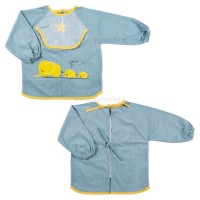 پيشبند آستین دار مخمل طرح فیل رنگ طوسی برند خارجی