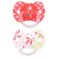 پستانک دوعددی بادامی 6_18 ماه طرح طوطی سواوینکس SUAVINEX