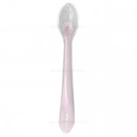 قاشق تک سیلیکونی قاب دار رنگ صورتی کیکابو kikaboo