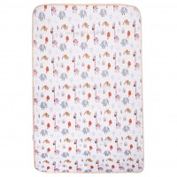 زیرانداز تعویض طرح زرافه رنگ کرمی سایز بزرگ ایسیز