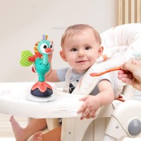 جغجغه صندلی غذا طرح شترمرغ چسبان هولی تویز Hola toys