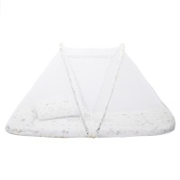 پشه بند مسافرتی کوچک طرح برگ بلوط رنگ کرم ایسیز