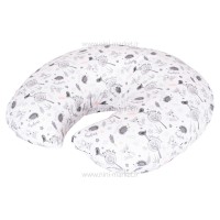 بالش شیردهی c شکل طرح روباه و گنجشک رنگ طوسی بی بیبی Bi Baby