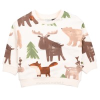 بلوز شلوار پسرانه طرح حیوانات رنگ کرم و سبز ایندیگو Indigo