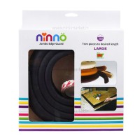 محافظ لبه بزرگ شیشه جامبو رنگ نسکافه ای نینو Ninno