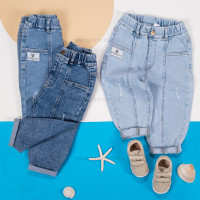 شلوار جين مام استايل اسپرت رنگ آبي متوسط نستلینگ Nestling