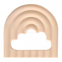 دندان گیر طرح رنگین کمان رنگ کرم امریکو بیبی Americo baby