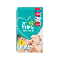 پوشک پریما Prima سایز 1 (2-5 کیلو) بسته 48 عددی