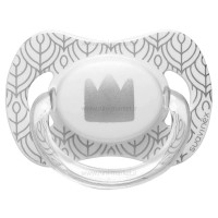 پستانک تکی طرح تاج رنگ نقره اي سايز 18-6 ماه سواوینکس Suavinex (دارای جعبه)