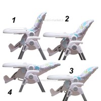 صندلی غذا طرح میوه ای رنگ قرمز بیبی فورلایف Baby4life