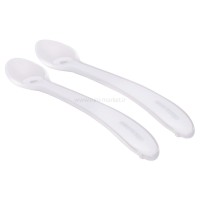 قاشق سيليکوني دو عددي همراه با قاب رنگ طوسی کیکابو kikaboo