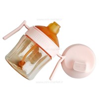 لیوان آبخوری 210 میل رنگ صورتی هی‌اورشی HeOrShe