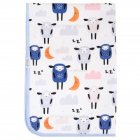 زيرانداز تعويض طرح گوسفند سایز کوچک رنگ آبي ايسيز