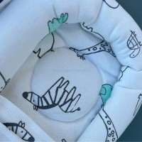 قنداق بالش دار طرح حیوانات رنگ سفید بی بیبی Bi Baby