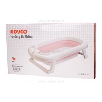 وان حمام آکاردئونی یا تاشو رنگ صورتی رووکو Rovco