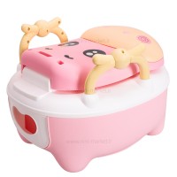 توالت آموزشی طرح گاو شاخدار رنگ صورتی برند خارجی