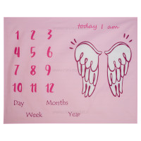 پارچه ماهگرد طرح دوبال زمینه صورتی برند آلپی کیدز LP Kids