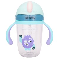 لیوان نی دار دسته دار طرح انار 300 میل رنگ سرمه ای-آبی Yasi Care