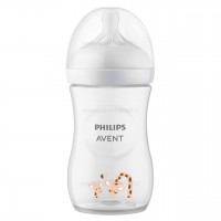 شیشه شیر 260 میل نچرال طرح زرافه فیلیپس اونت Philips Avent
