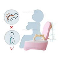 توالت آموزشی طرح گاو شاخدار رنگ صورتی برند خارجی