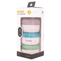 انباری غذا و شیر خشک سه طبقه رنگ سبز-طوسی رووکو Rovco