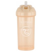 لیوان نی دار 360 میل 6+ ماه کرم پاستل تویست شیک Twistshake