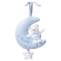 آویز نخ کش طرح خرس و ماه رنگ آبی سونوزی Sonnozy