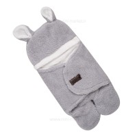 پتو قنداقی طرح تدی رنگ طوسی کارترز Carters