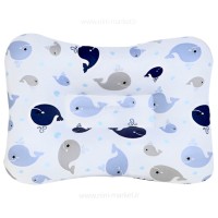 بالشت شیردهی دستی طرح وال رنگ آبی Isiz