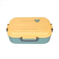 ظرف غذا استیل تقسیم دار طرح میکی موس رنگ سبز خارجی