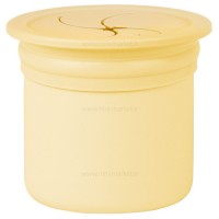 لیوان دو کاره سیلیکونی رنگ زرد مینیک اوی اوی Minik Oioi