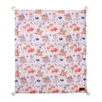 پتو دورپیچ مخمل طرح روباه برند کارترز Carters