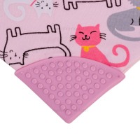 پیشبند دندانگیر دار طرح گربه بی بی فور لایف Baby4life