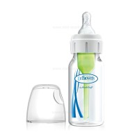 شیشه شیر طلقی 120 میل رنگ سفید (بدون جعبه) دکتر براون Dr.browns