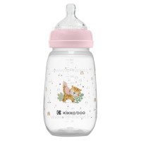 شیشه شیر آنتی‌کولیک 310 میل طرح ببر رنگ صورتی کیکابو Kikkaboo