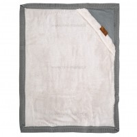 پتو بافت کلاه دار طرح گوسفند رنگ طوسی لیزا lisa