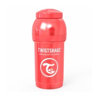 شیشه شیر آنتی کولیک 180 میل قرمز صدفی تویست شیک Twistshake