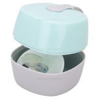 قاب پستانک آویز دار رنگ طوسی سبز برند خارجی