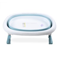 وان حمام تاشو طرح بيضی رنگ آبی خارجی