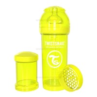 شیشه شیر آنتی کولیک تویست شیک 260 میل زرد Twistshake