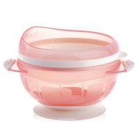 کاسه بادکش دار رنگ صورتی بیبی سیل Babisil