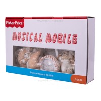 آویز تخت موزیکال چراغدار طرح خرس کرم فیشر پرایس Fisher Price